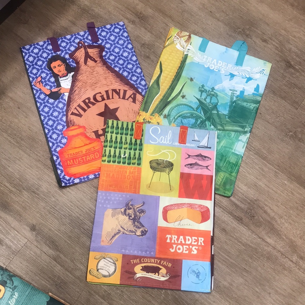 Trader Joe’s reusable state bags NWT